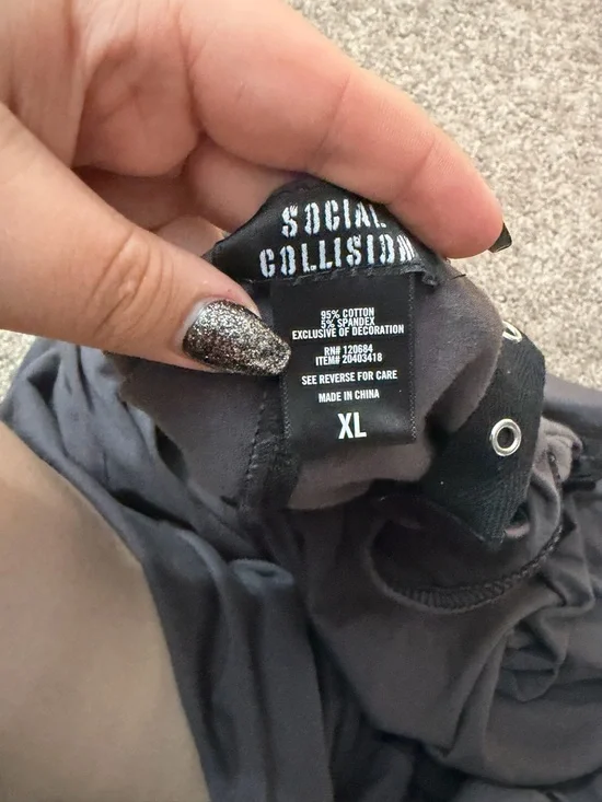 Social Collision XL Dark Gray maxi dress - Picture 1 of 2